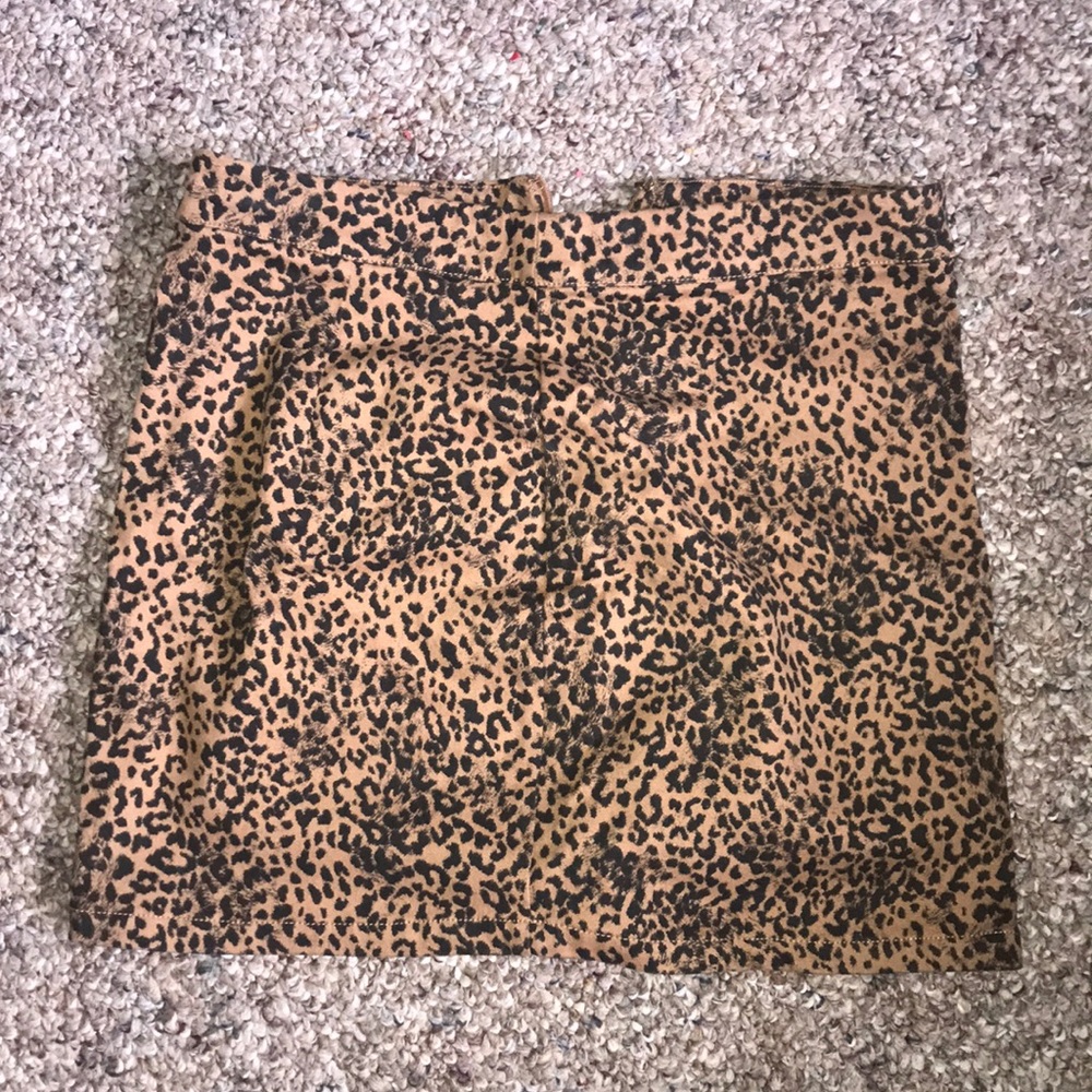 Cheetah print skirt